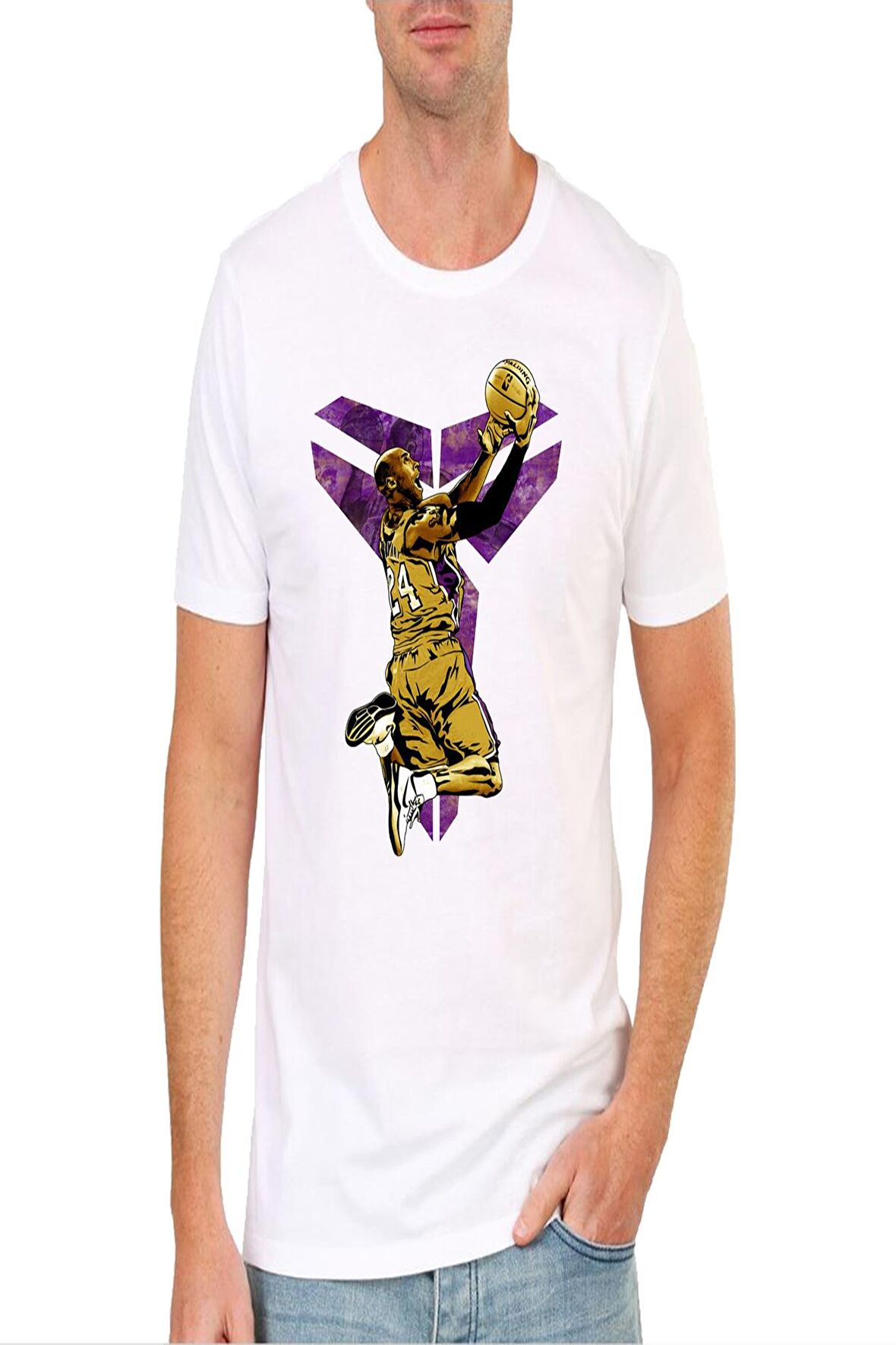 Kobe Black Mamma Baskılı Tasarım Erkek Tişört