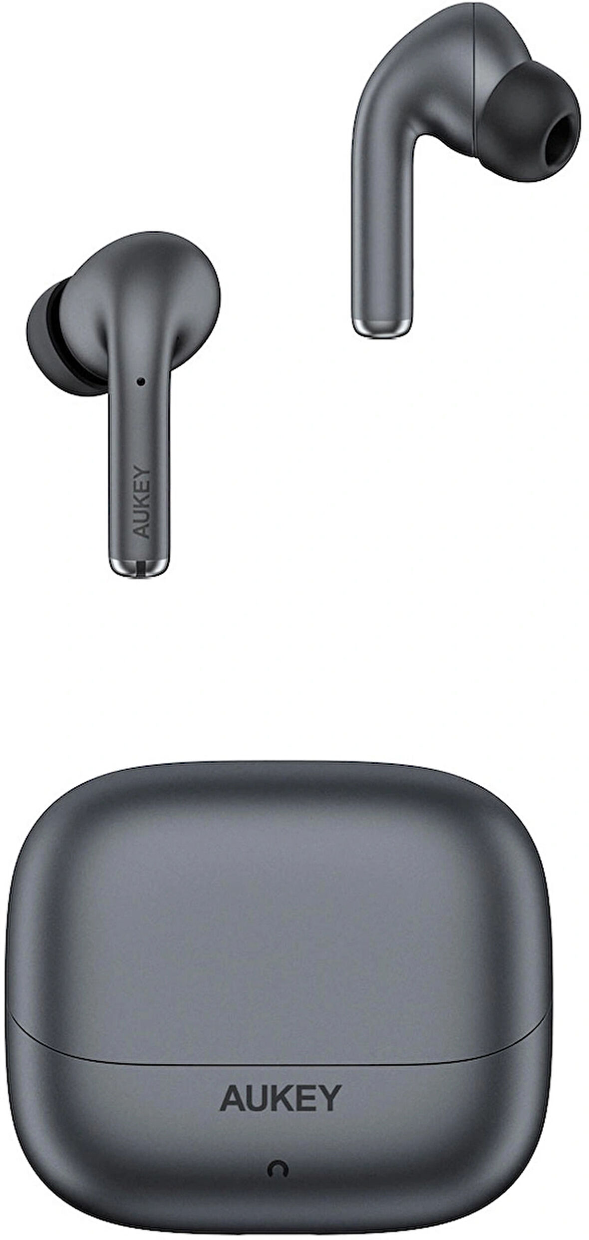 Aukey EP-B1-GY Adaptif Hibrit ANC 10mm Sürücü Kablosuz Kulaklık 25 Saat Müzik - Koyu Gri