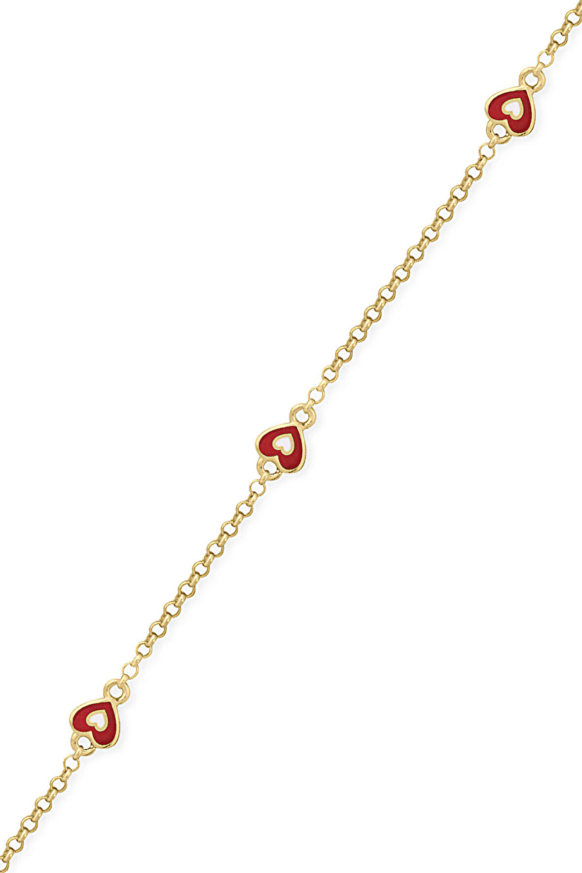 Kalpli Altın Kız Çocuk Bileklik