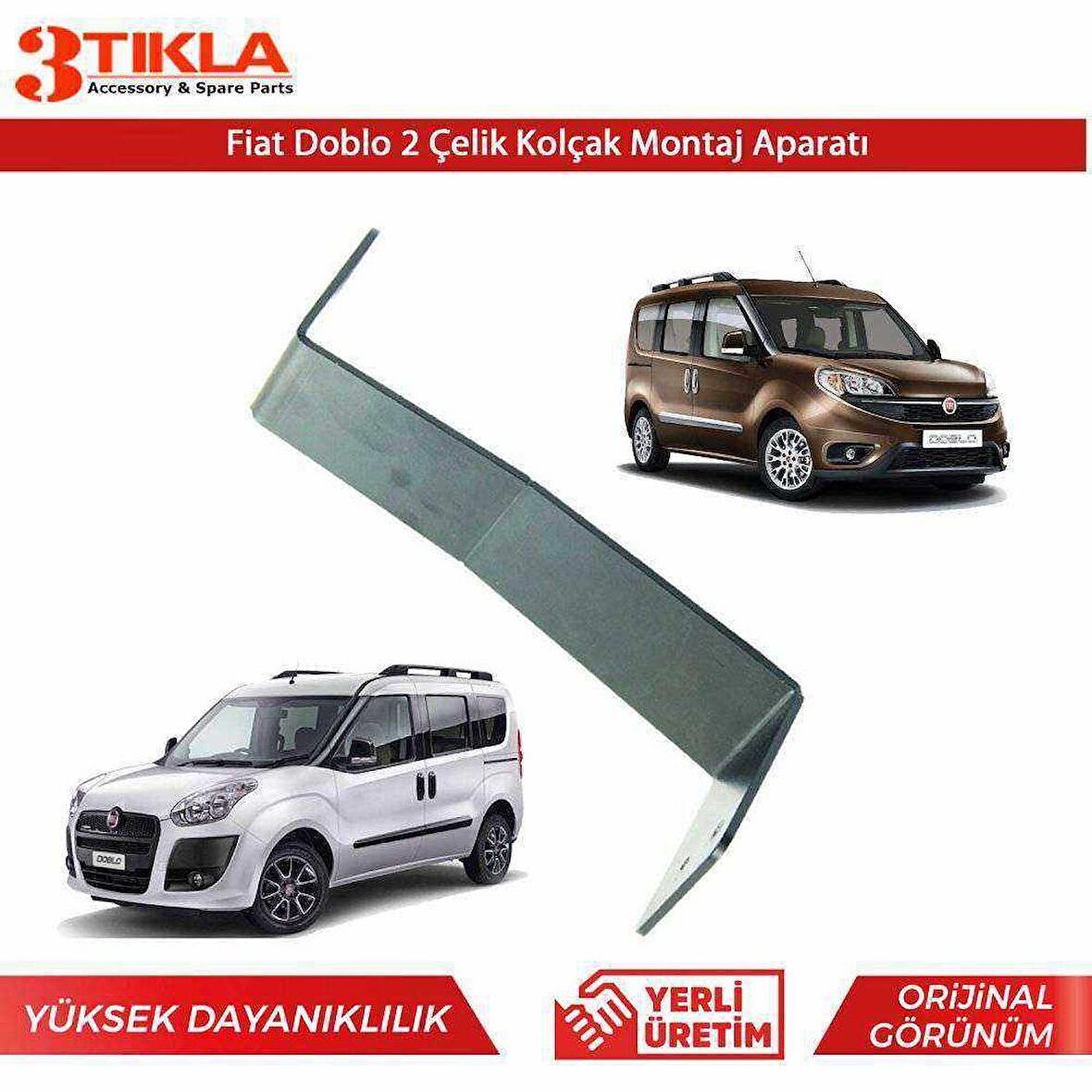 Fiat Doblo 2010-2019 Çelik Kolçak Kol Dayama Montaj Ayağı