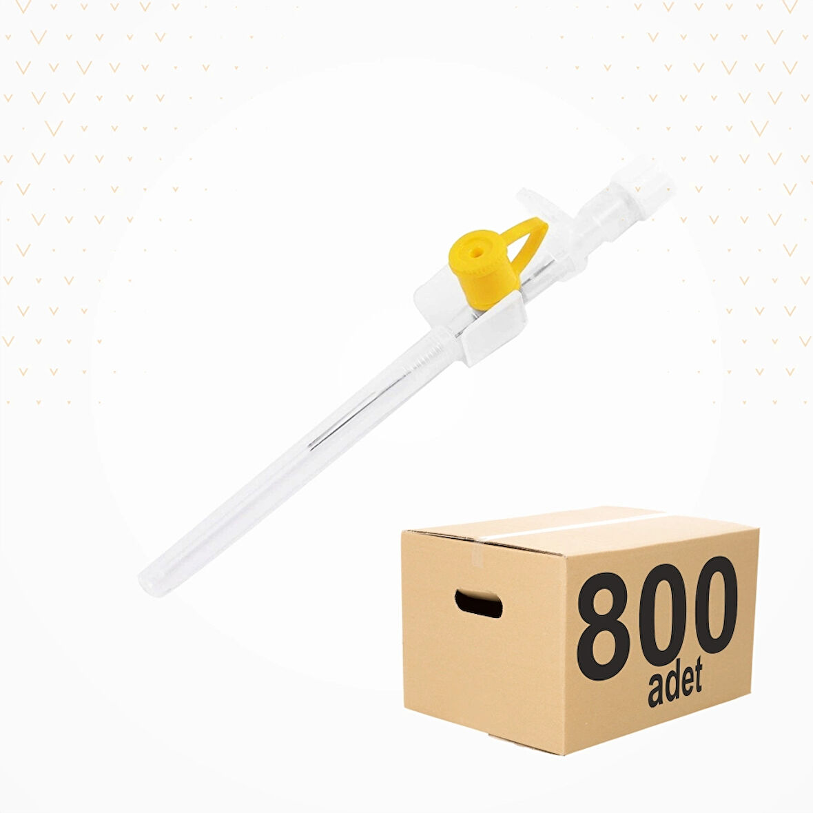 Bıçakcılar Branül (İntraket) Sarı (24G) 800'lü Koli