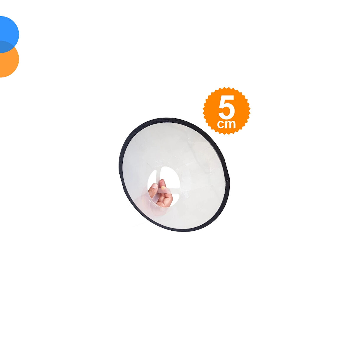 Bustark Kedi Köpek Elizabeth Kauçuk Dikişli Yakalık 5cm