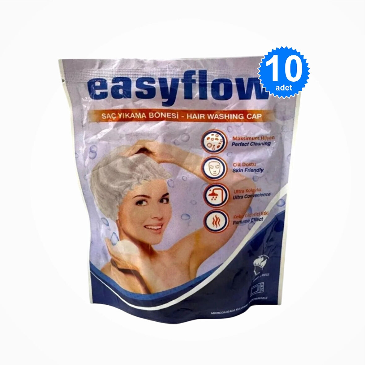 Easyflow Hasta Saç Yıkama Bonesi - 10 Adet