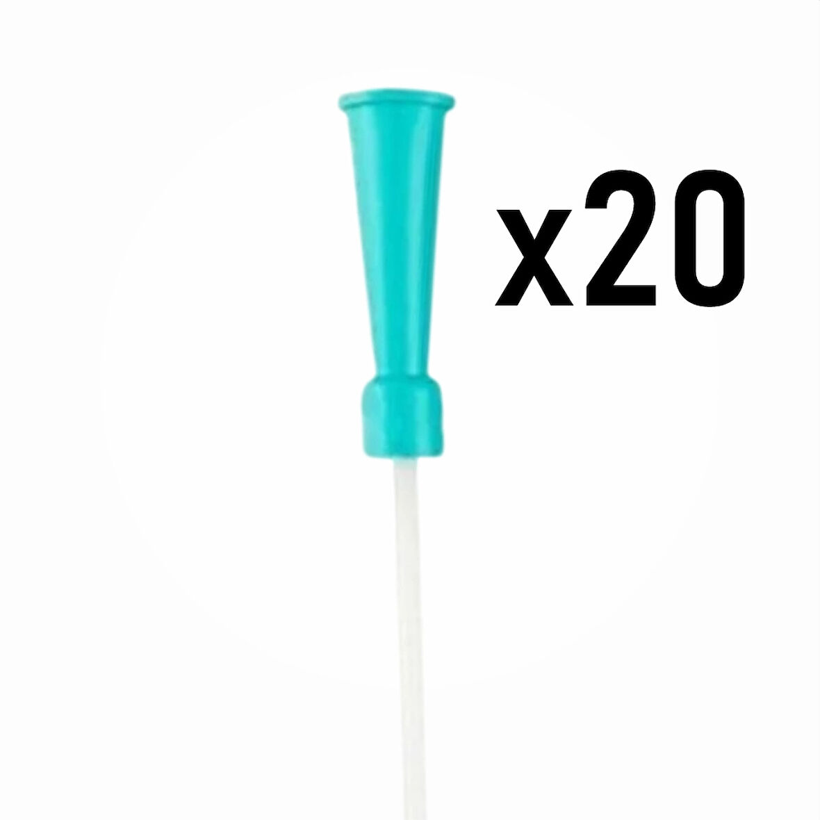 Bıçakcılar Aspirasyon Sondası No: 6 (Turkuaz) - 20 Adet