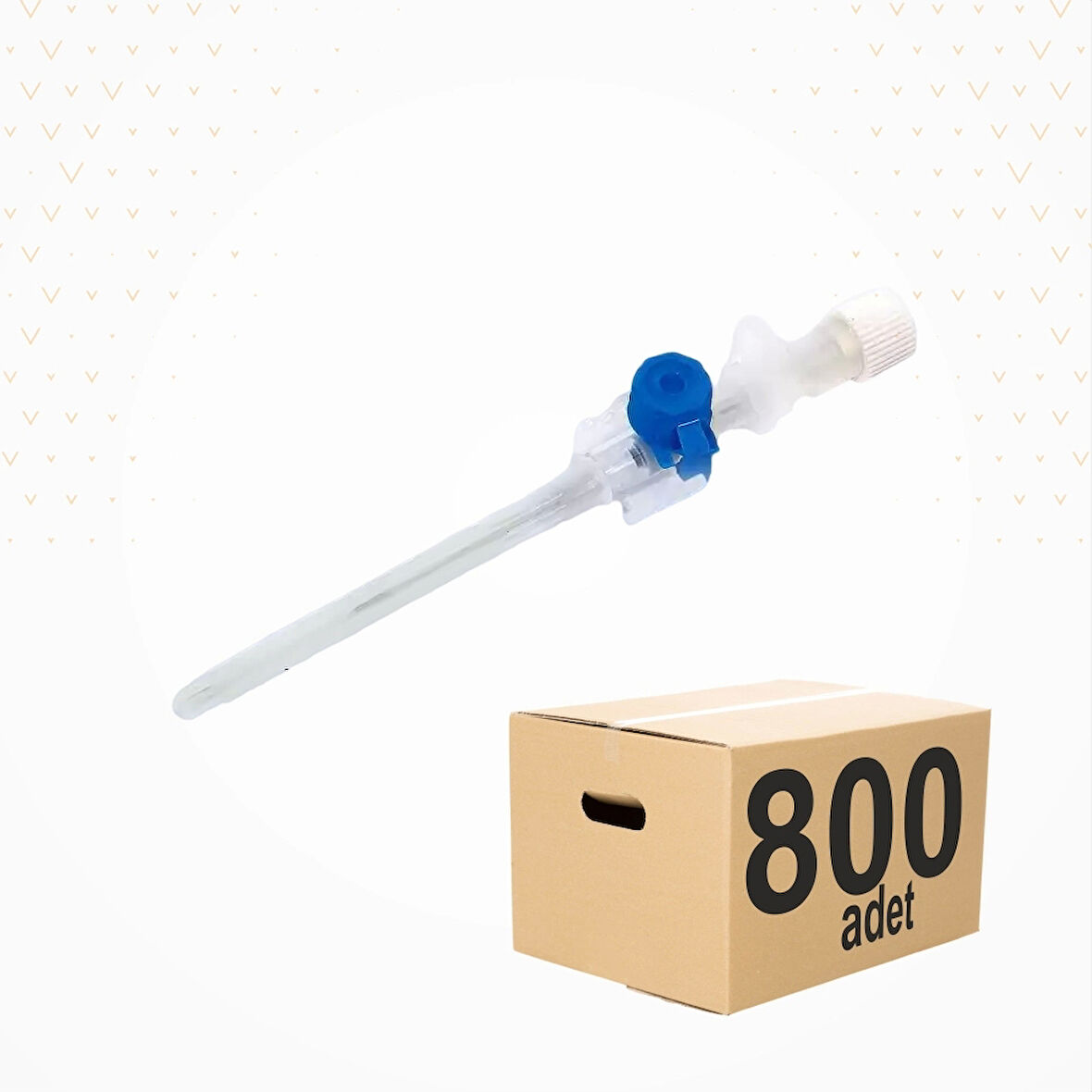 Bıçakcılar Branül (İntraket) 22G Mavi 800'lü Koli