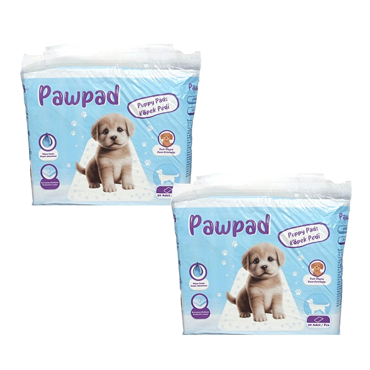 Pawpad Kedi Köpek Tuvalet Eğitim Pedi 60x90cm 60 Adet - 2 Paket