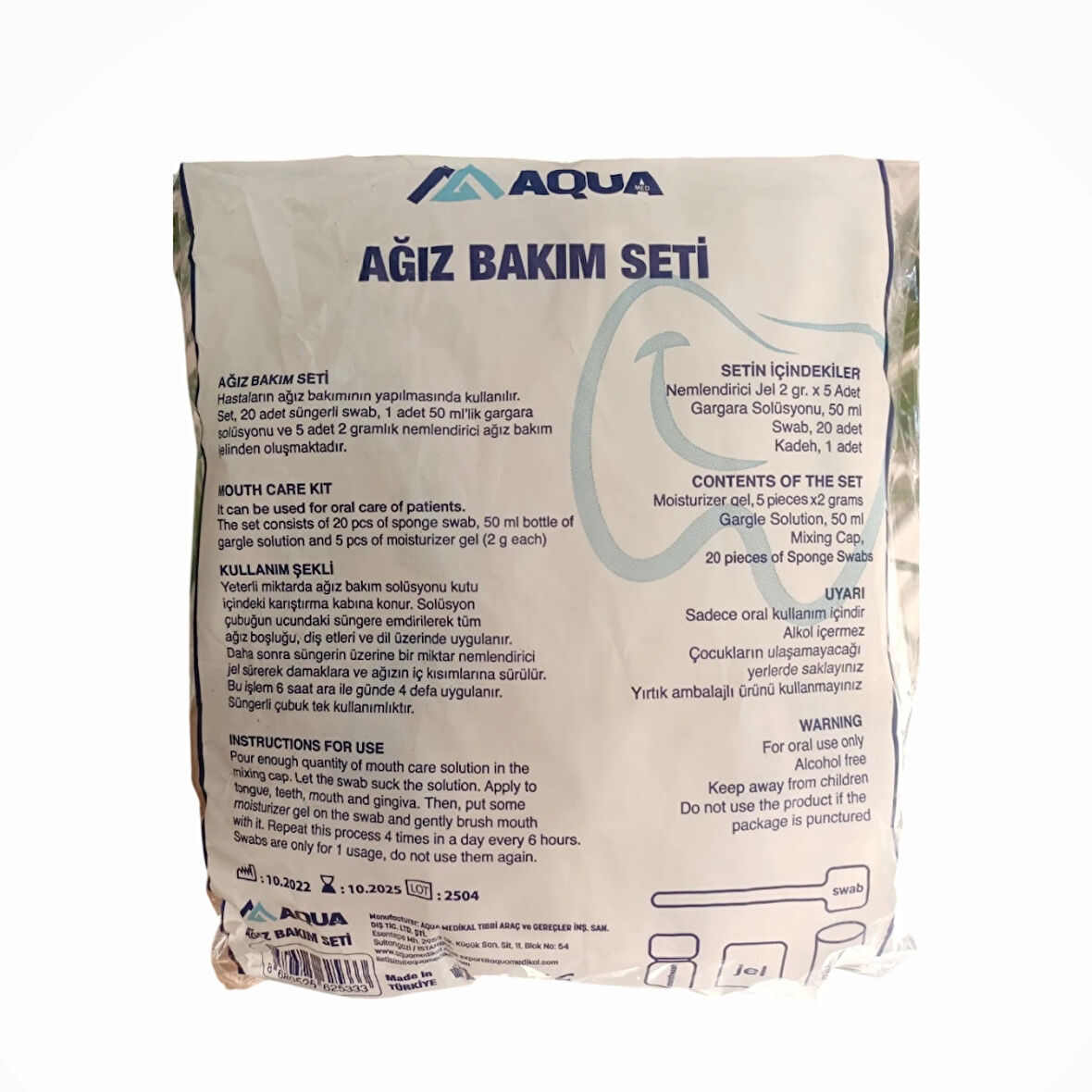 Aqua Ağız Bakım Seti 20’li Poşet Seti