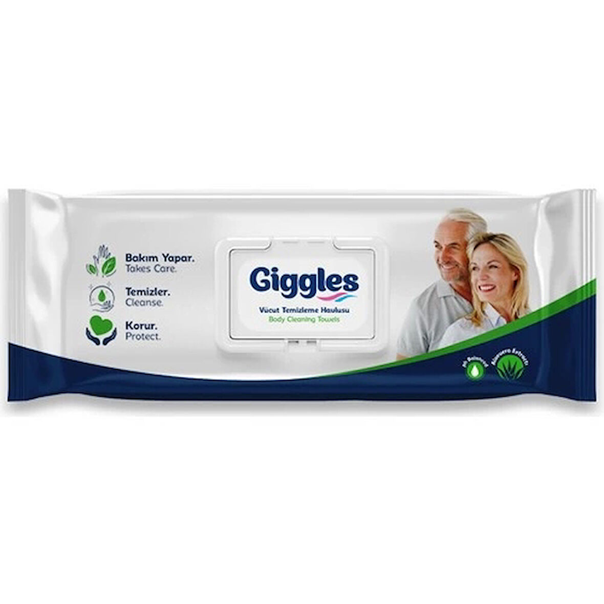 Giggles Vucüt Temizleme Havlusu 50'li Paket - Kapaklı