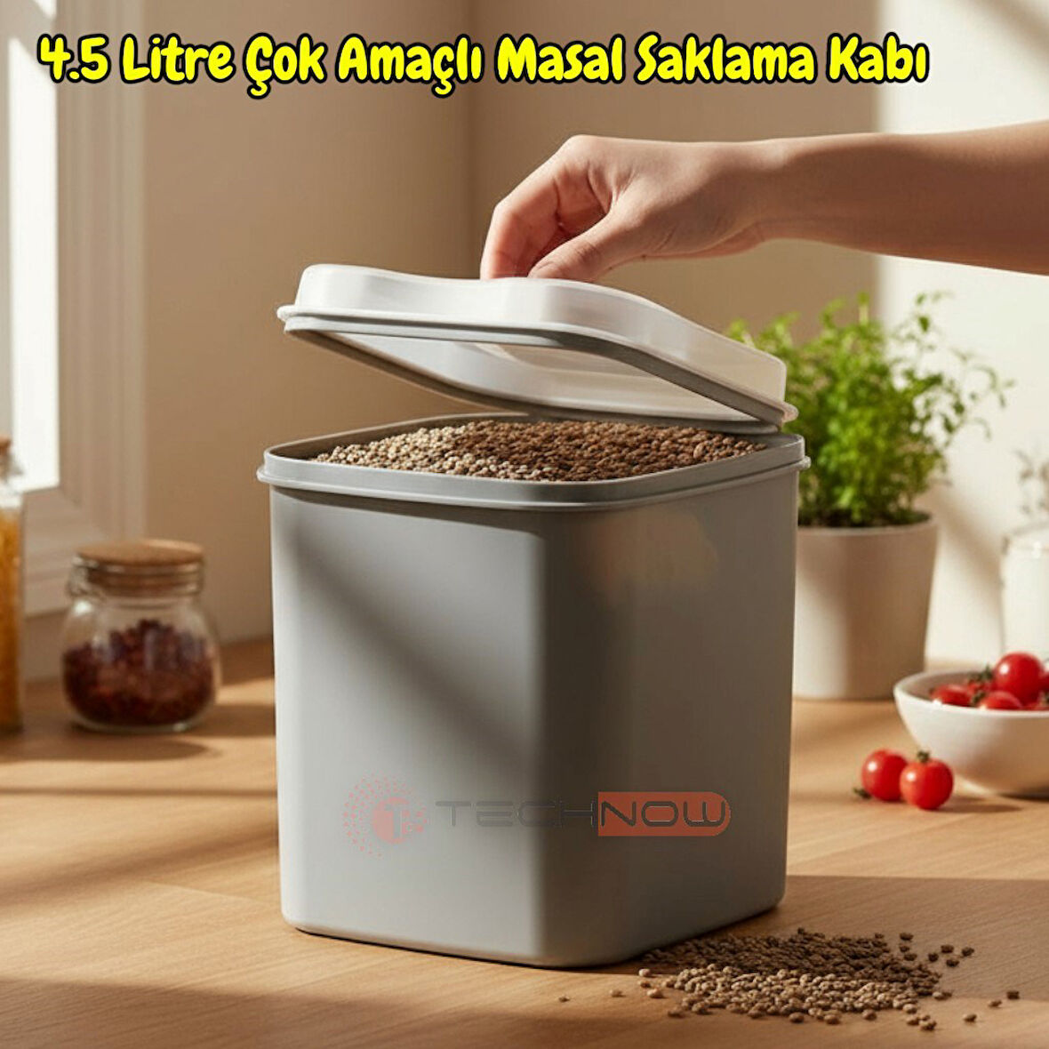 Technow Vip Ahmet VP-034 Masal 4500ml 4.5 Litre Saklama Kabı Füme
