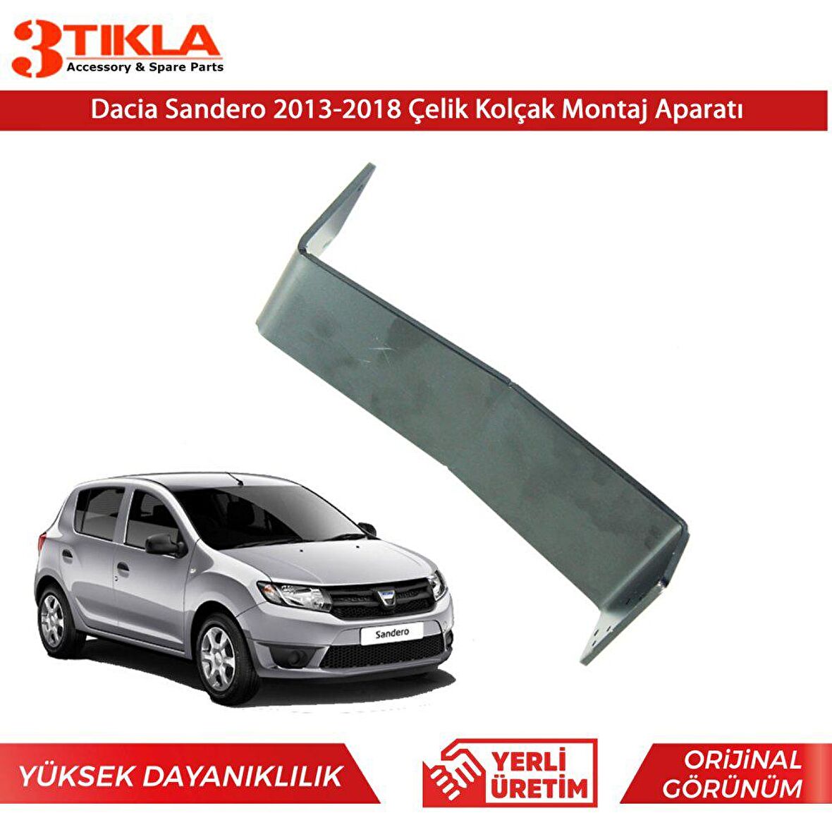 Dacia Sandero 2013-2019 Çelik Kolçak Kol Dayama Montaj Ayağı