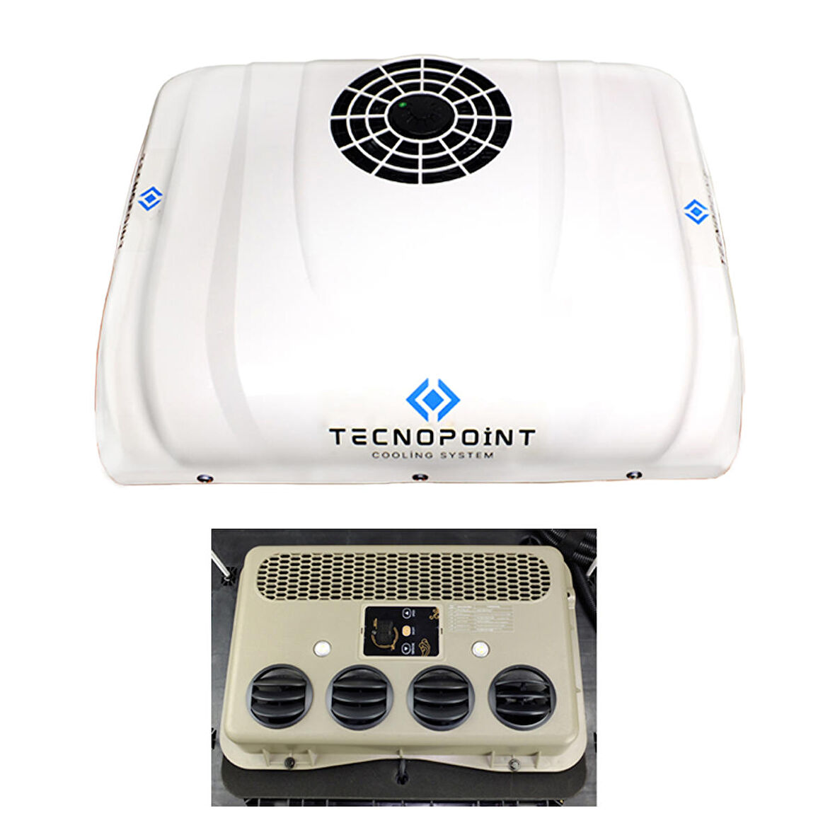 Tecnopoint Tavan Tipi Park Kliması  12V Kamyonet, Karavan, Minibüs, Panelvan