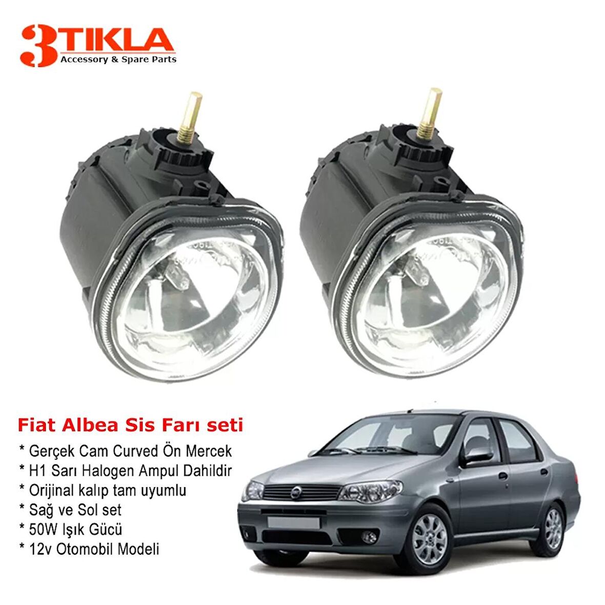 Fiat Albea 2012 Sis Farı Takımı Ampul Dahil