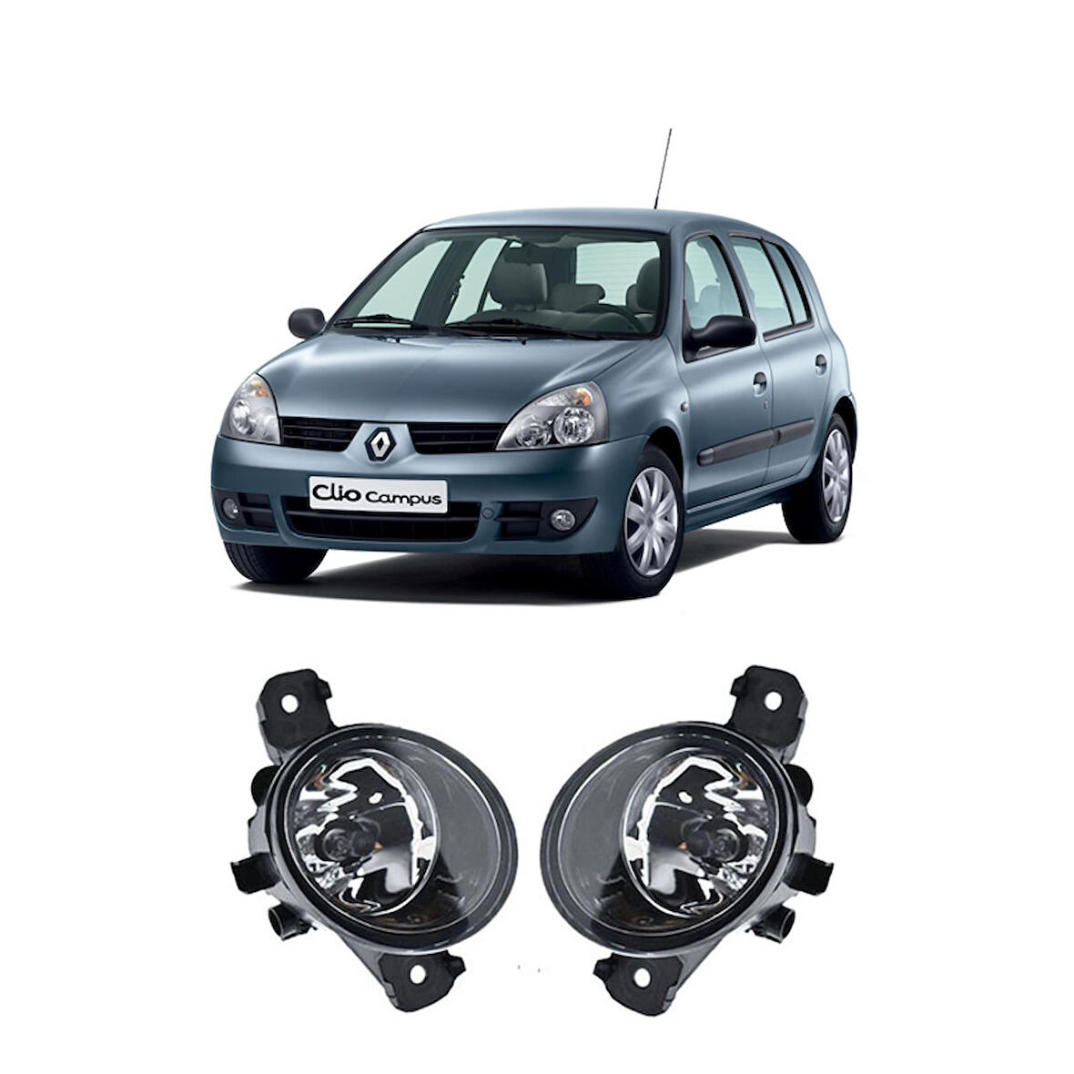 Renault Clio II HB 2005 Sis Farı Takımı Ampullü Tam uyumlu