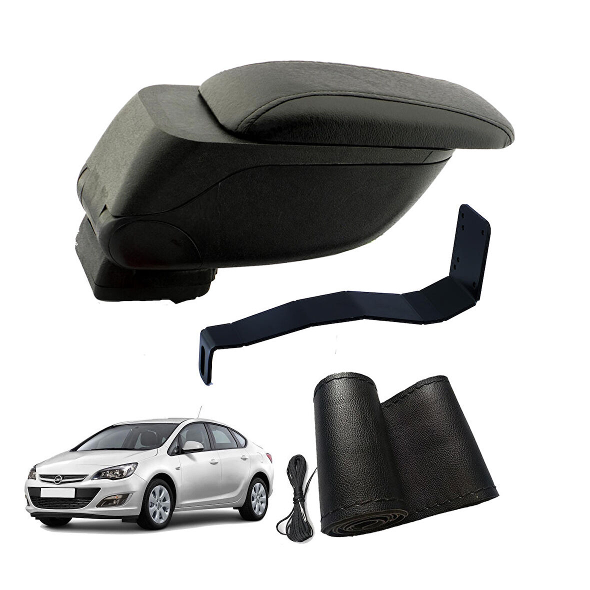 3 Tıkla Eko Set Opel Astra J Sedan 2015 Geniş Hacimli  Delmesiz Çelik Ayaklı  Kolçak ve Direksiyon Kılıfı