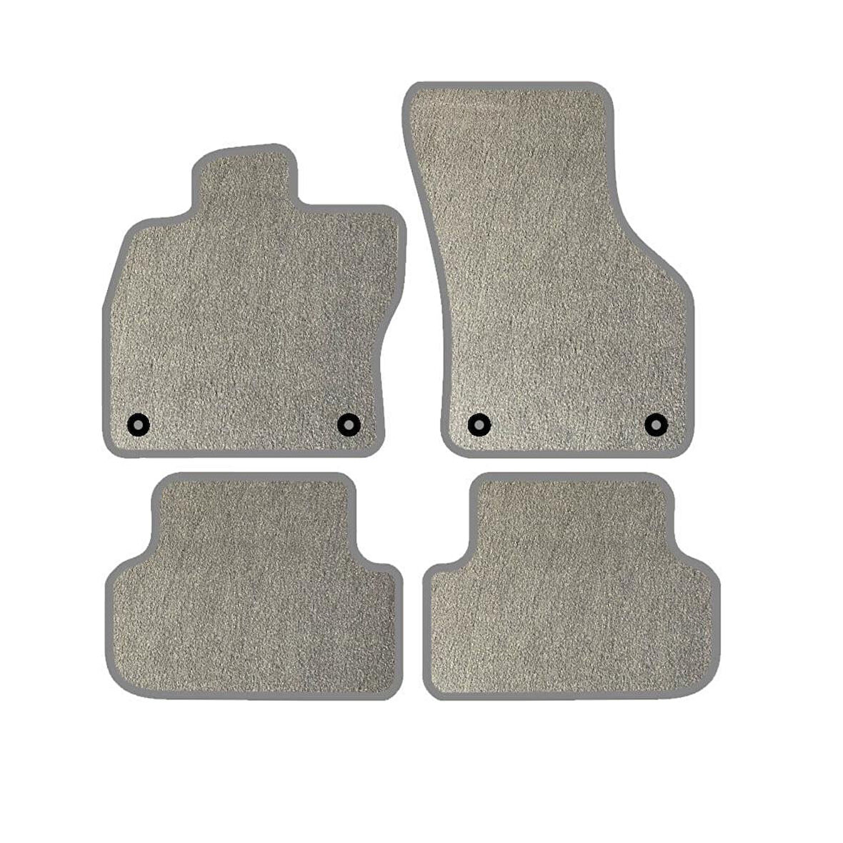 Hyundai Elentra 2008-2012 Lüks Halı Paspas Seti Gri