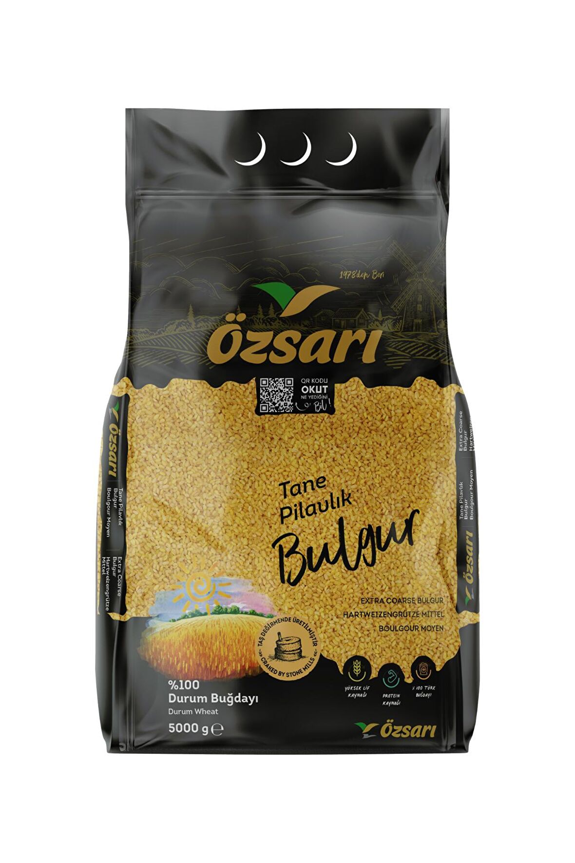 Başbaşı (İri - Tane Pilavlık) Bulgur 5 kg Çuval