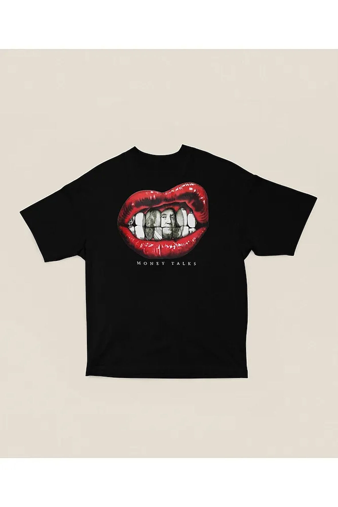 Money Talks Tasarım Baskılı Unisex Oversize Tişört