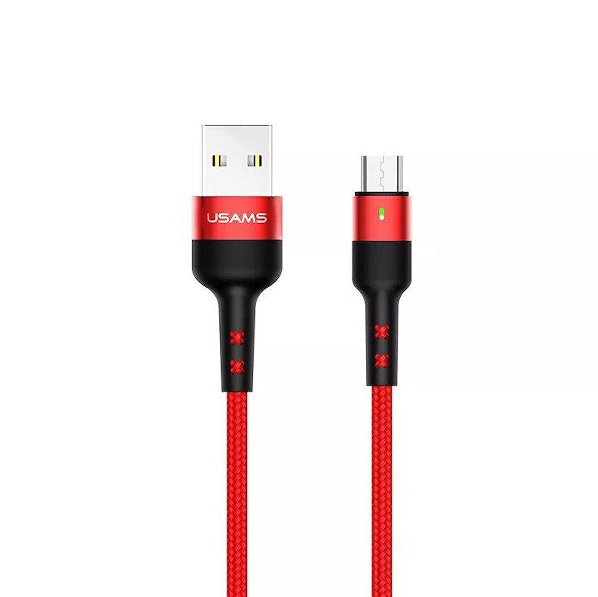 Usams U26 1Metre 2.0A Usb To Mikro Usb Örgü Kaplama Şarj ve Data Kablosu