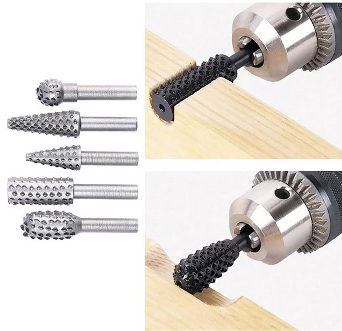 Zhltools Ahşap Oyma Törpü Seti 5 parça