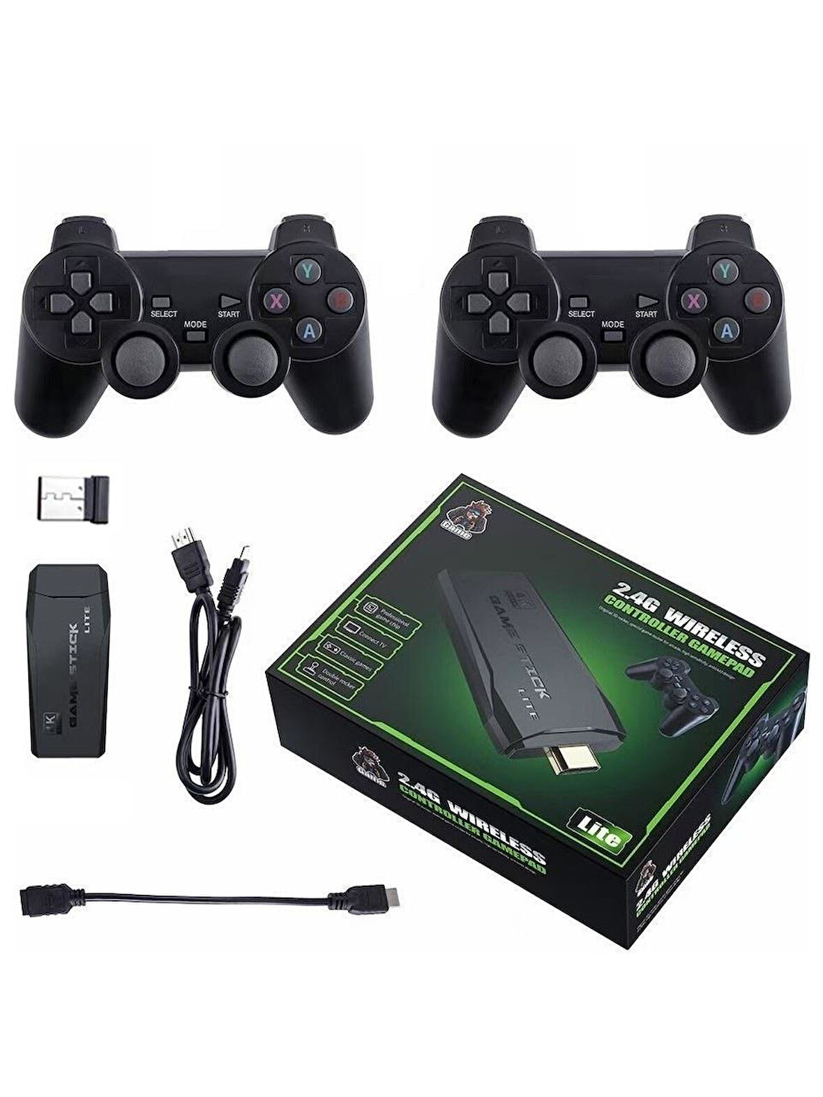 Zhltools Arcade 4KHD Retro Game Stick 90 lı Yıllar Atari Makinası Oyun Konsolu 3885 Oyunlu Konsol