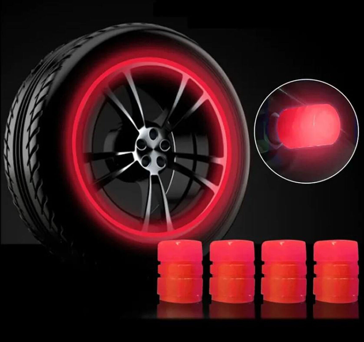 Zhltools Fosforlu Sibop Kapağı Seti Kırmızı