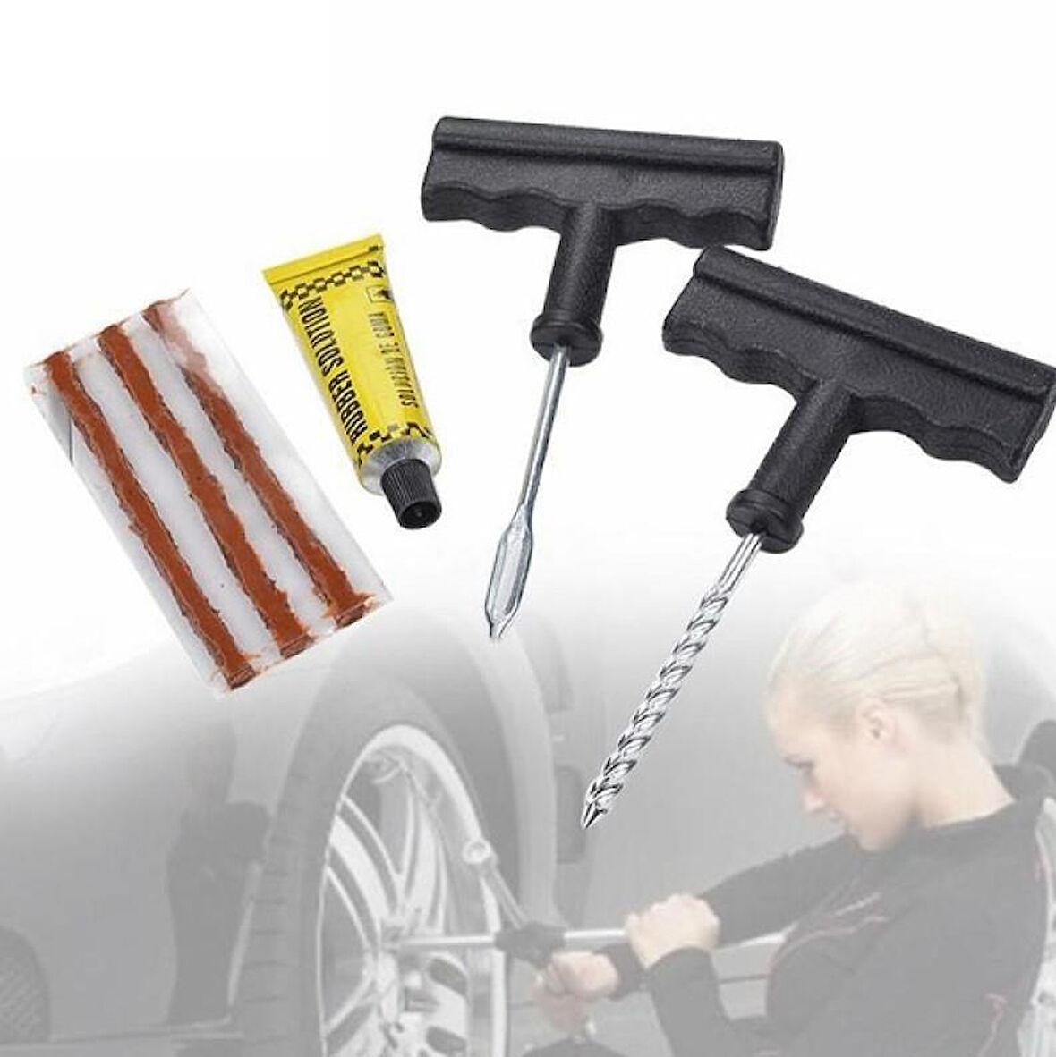 Sepetinegelsin Araç Lastik Tamir Seti 6 Parça