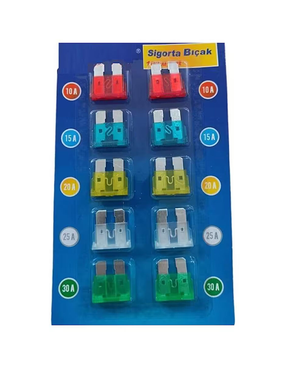 Zhltools Standart Bıçak Sigorta 10'lu Set