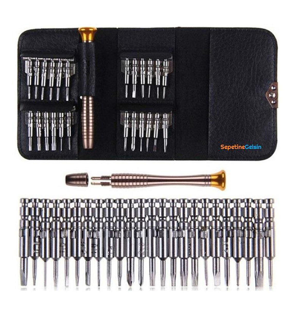 Sepetinegelsin 25 Parça Cep Telefonu Hassas Tornavida Tamir Onarım Seti