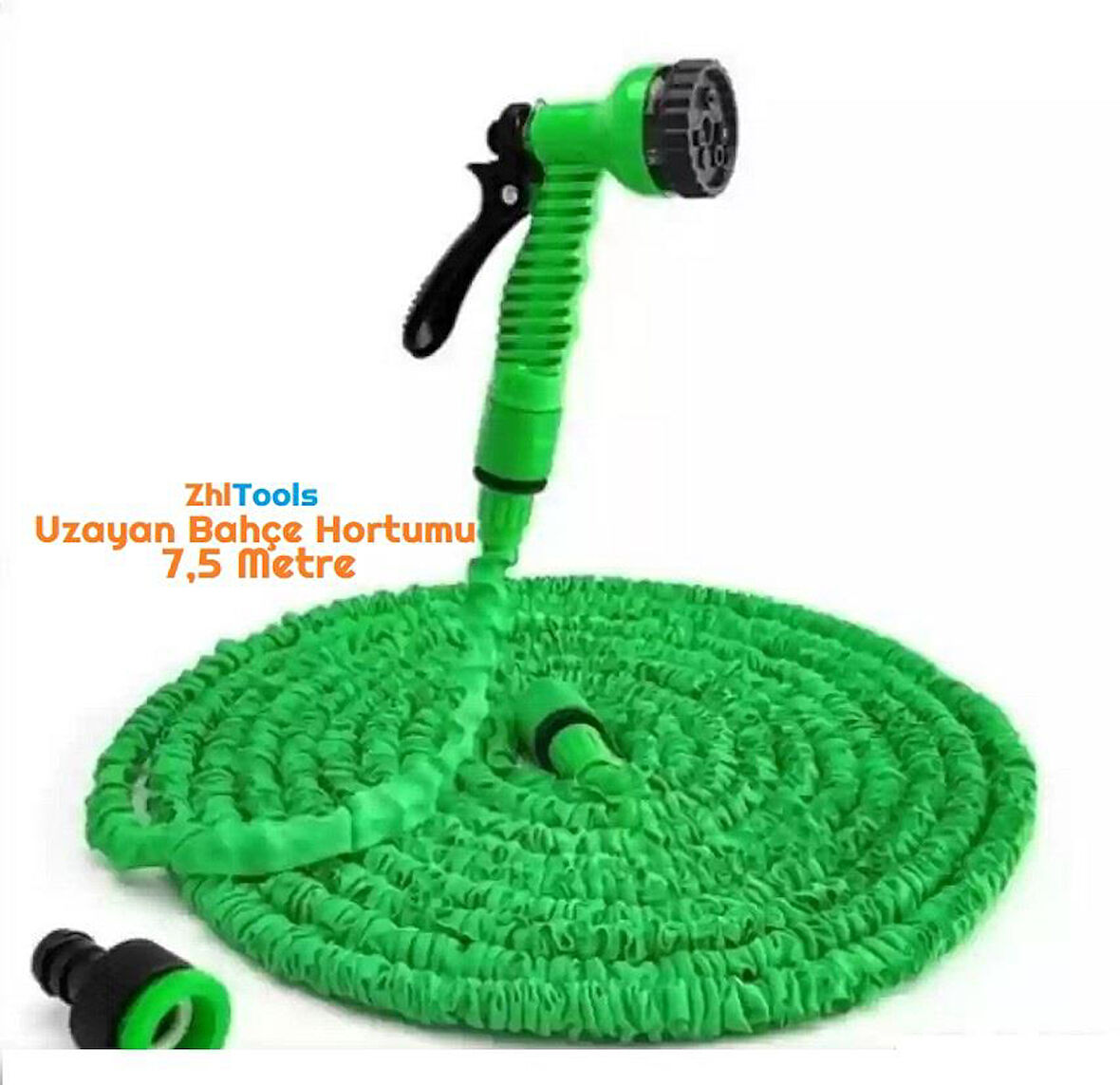 Zhltools Uzayan Hortum Tabancalı 7,5 Metre Bahçe Sulama İçin Hortum