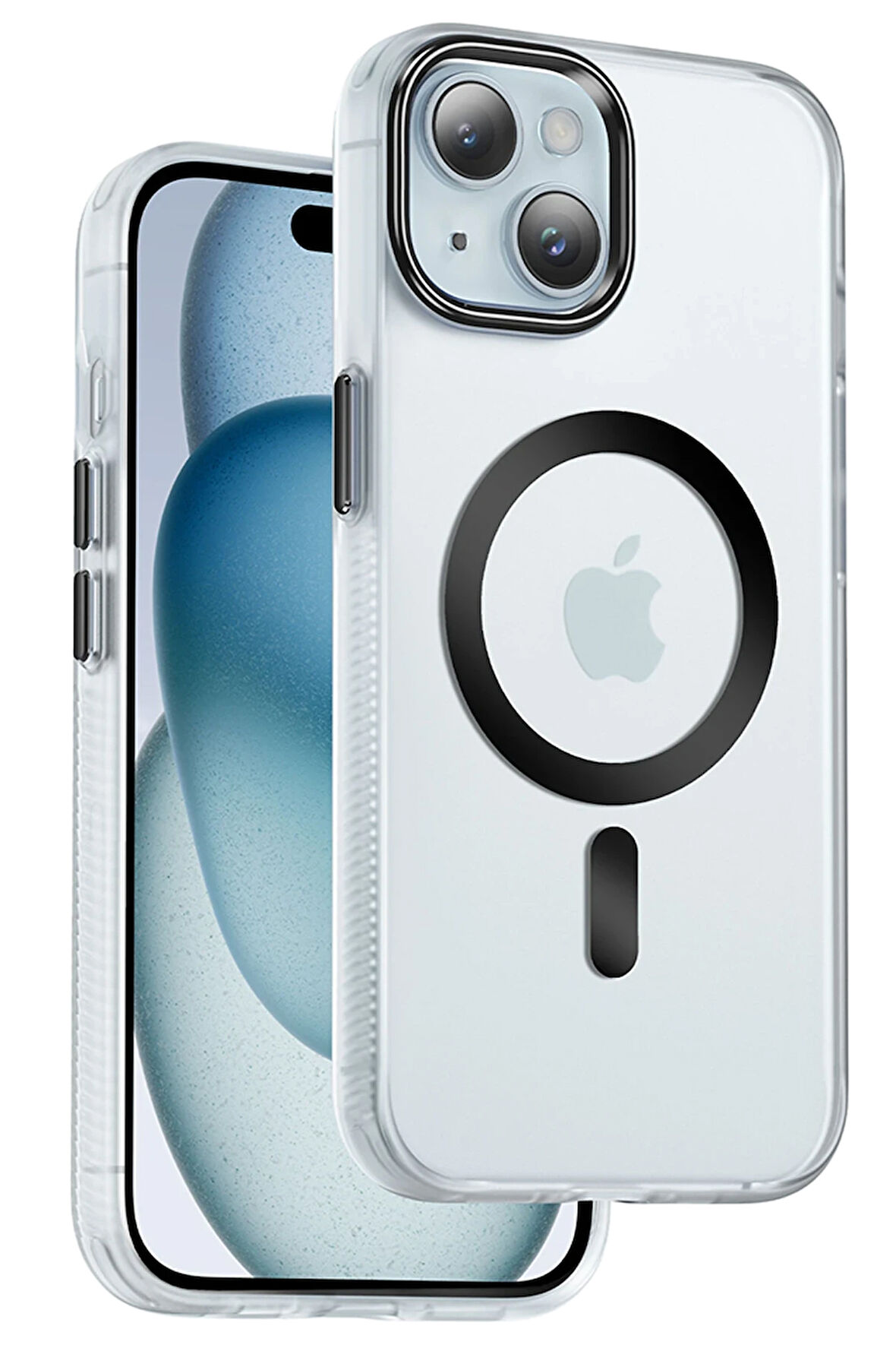 Fuchsia iPhone 15 Uyumlu Dazzle Pro Manyetik Şarjlı Kılıf