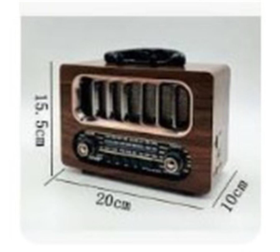 Everton Rt-658  Bluetooth Fm-Usb-Tf-Aux Şarjlı Nostaljik Radyo
