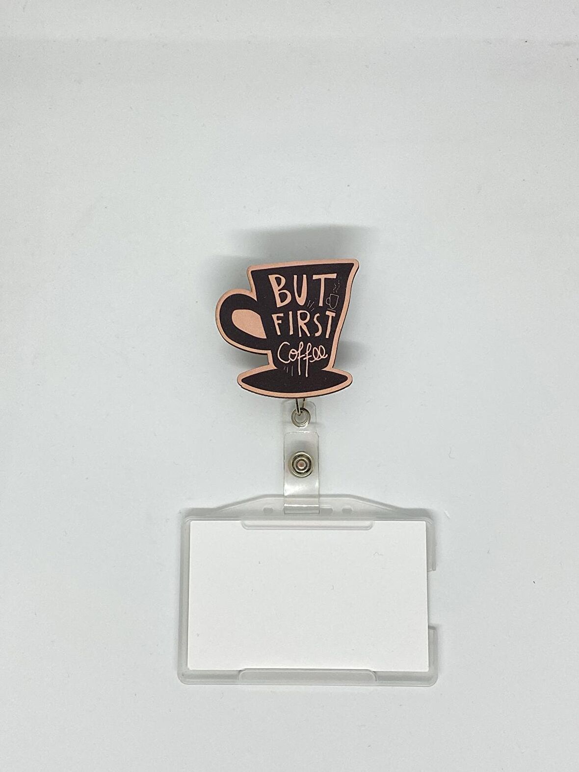 But First Coffee Temalı Yoyo Kartlık