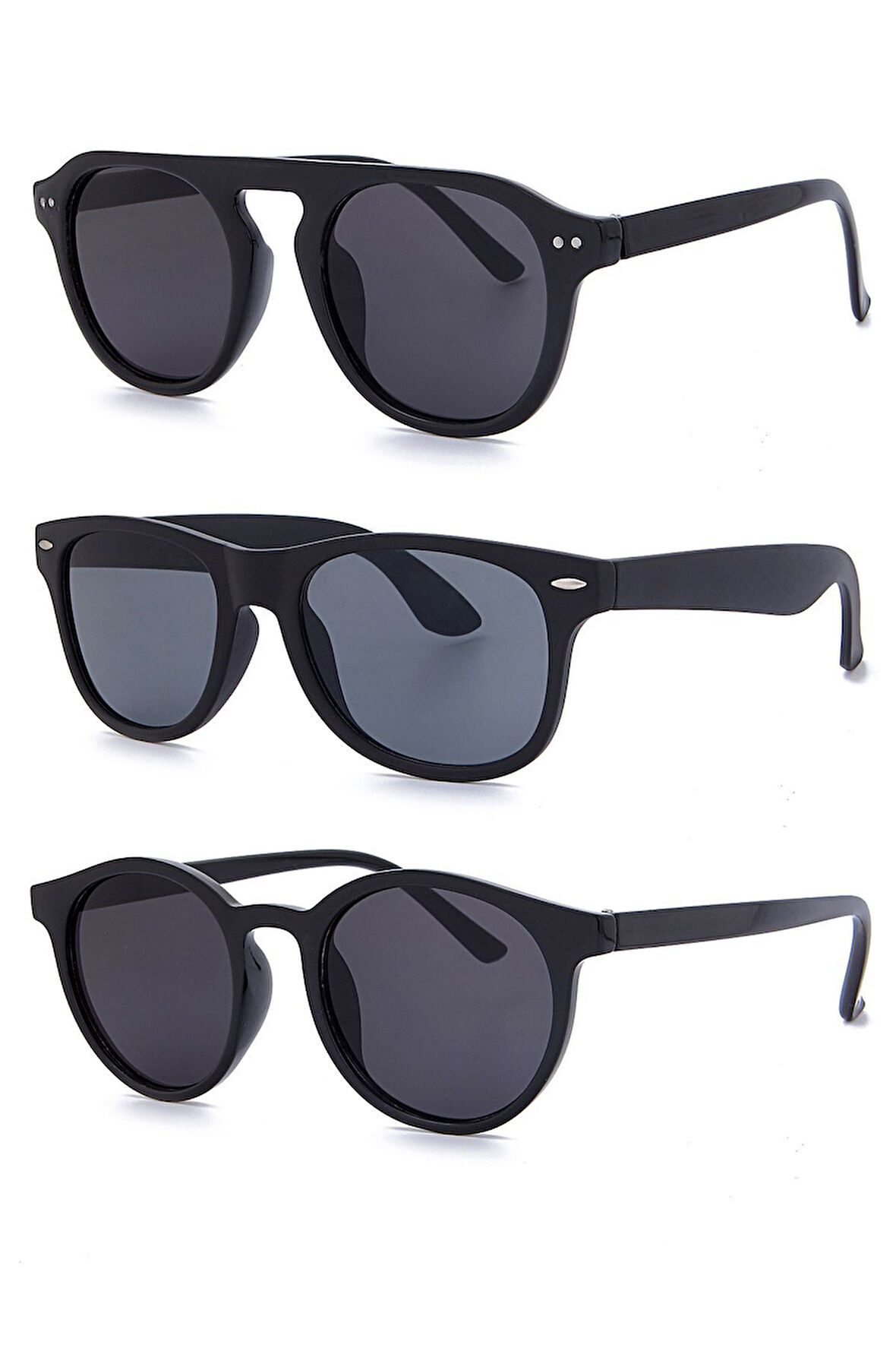 Unisex  Güneş Gözlüğü 3 'lü Set