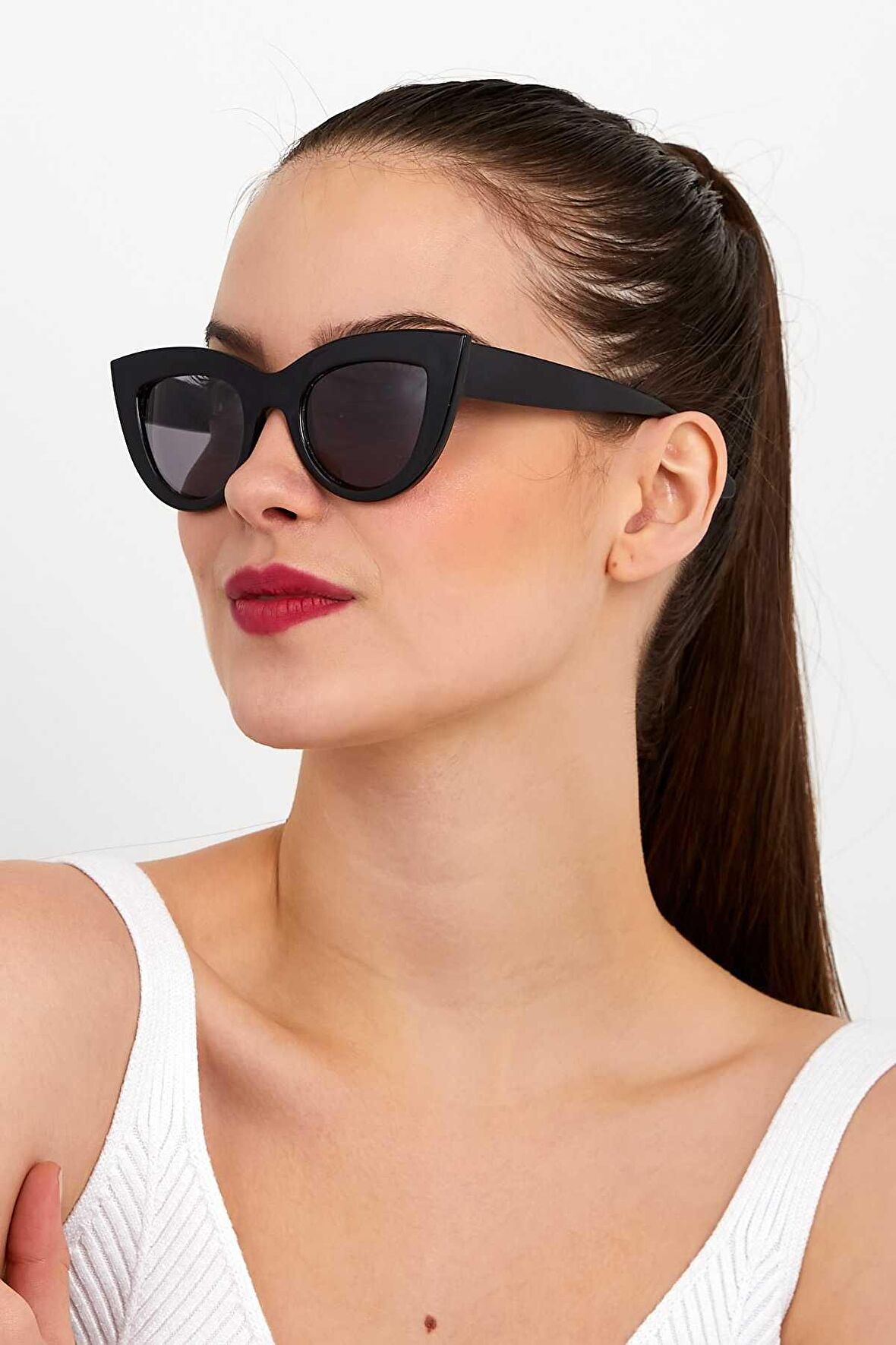 ModaLucci ML 12 Cat Eye Siyah Kadın Güneş Gözlüğü