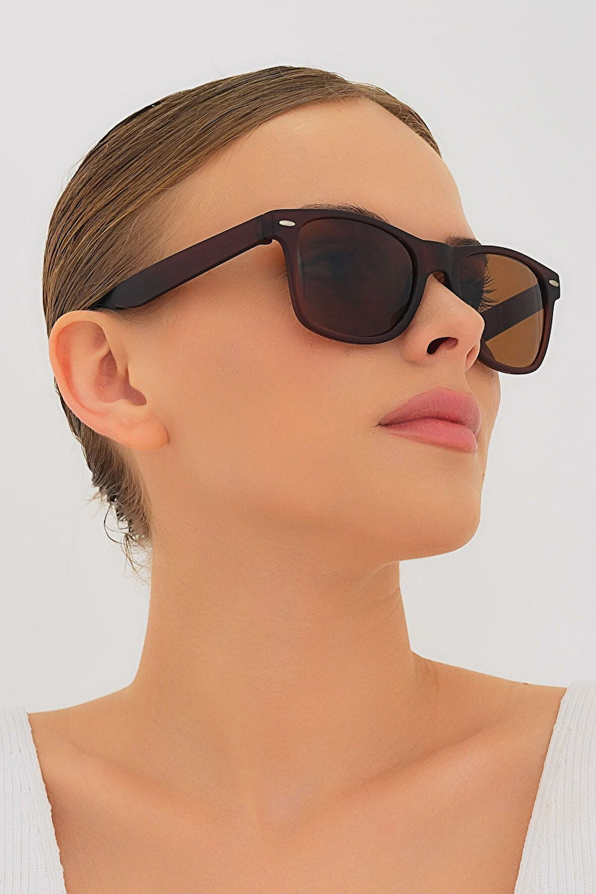 Unisex Kahve Güneş Gözlüğü Ml 52 Wayfarer
