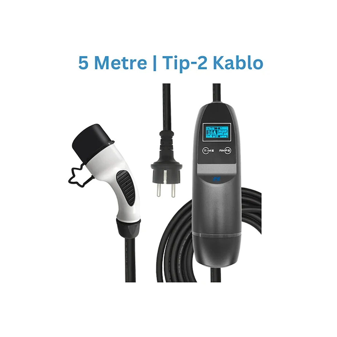 3,5 kW Taşınabilir Araç Şarj Cihazı | 5m Kablo