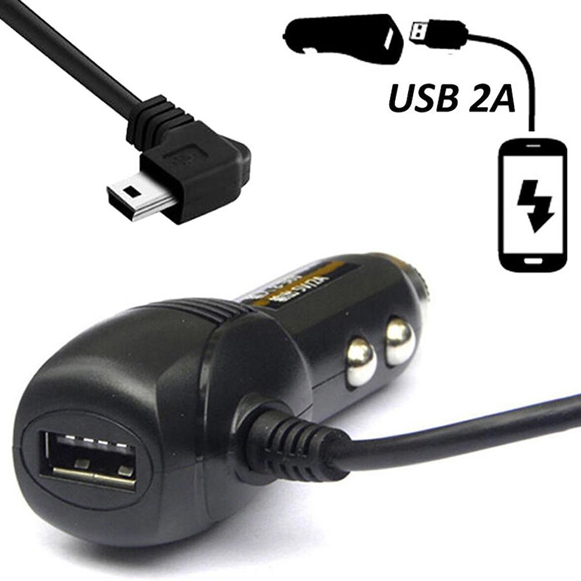 General Plus Novatek Araç Kamera 5V20A USB Şarj Çakmaklık Adaptörü