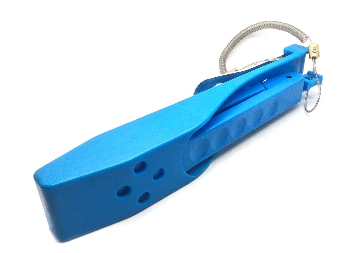 PortFish Balık Tutma Maşası 20Cm Kılıflı Bele Takılabilen MAVİ