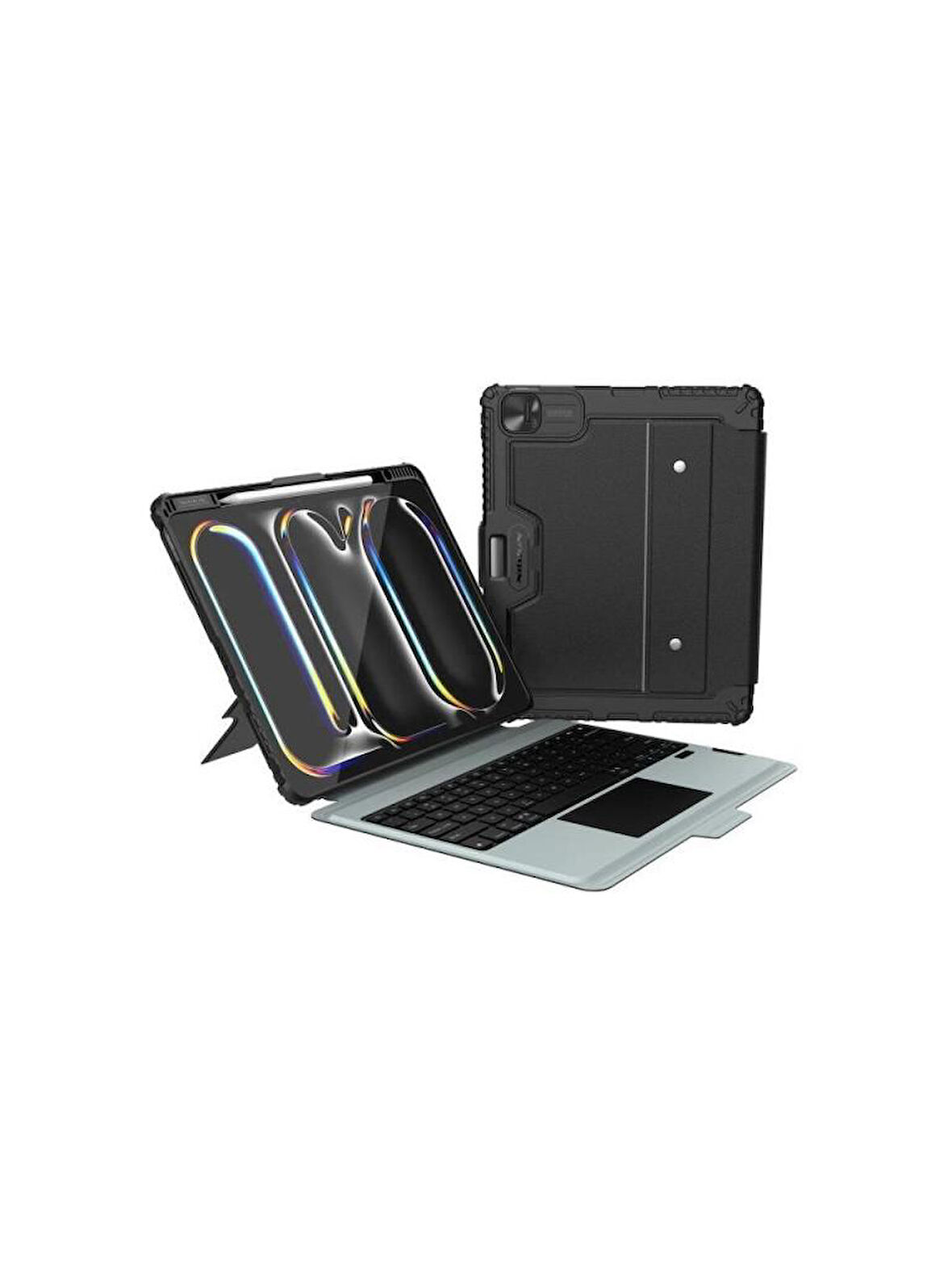 Nillkin NLK-0312 Bumper Rgb Işıklı Klavyeli iPad Kılıf iPad 10/10.9 2022