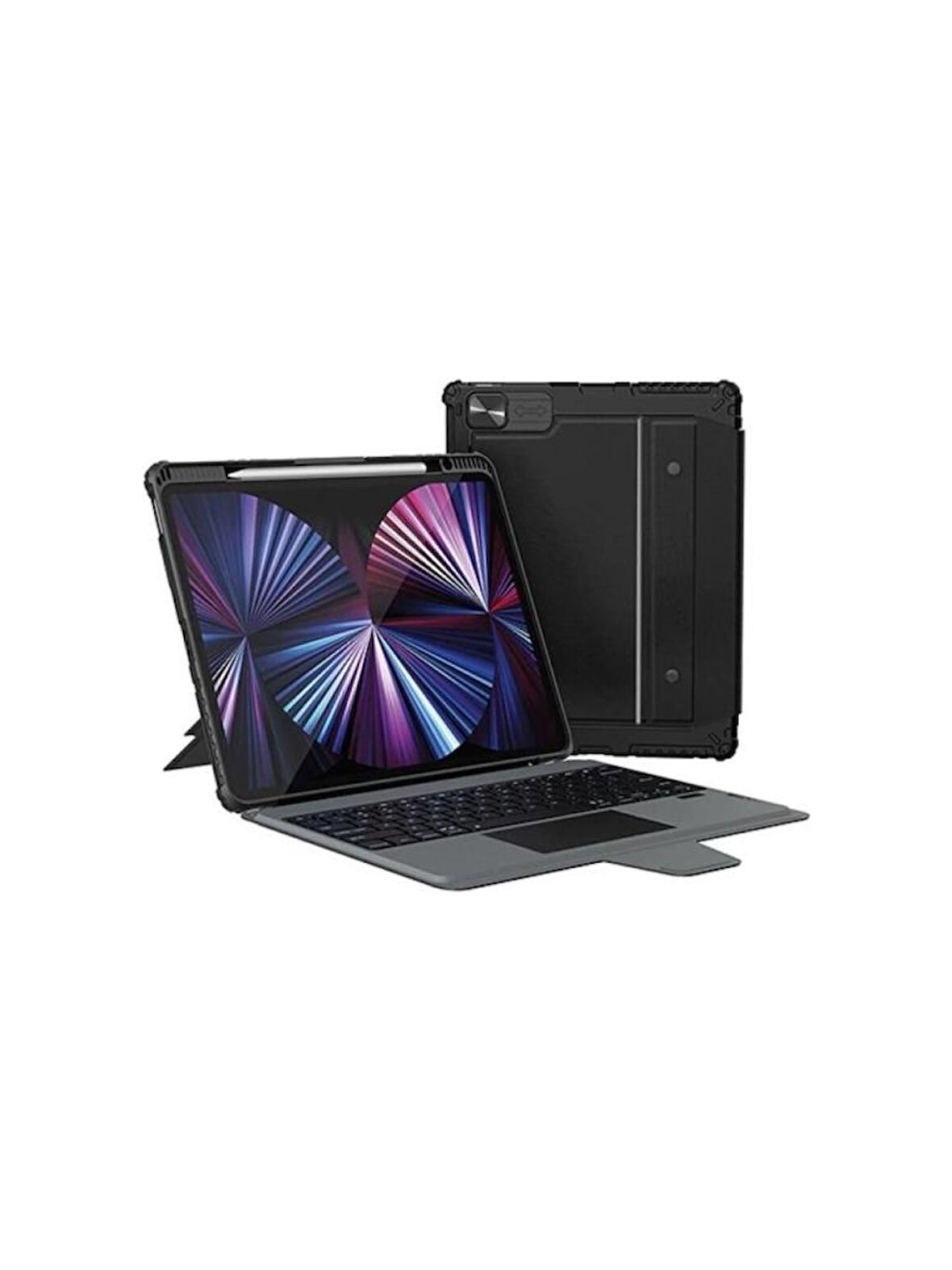 Nillkin NLK-0336 Bumper Rgb Işıklı Klavyeli iPad Kılıf iPad 12.9 2020/21/22