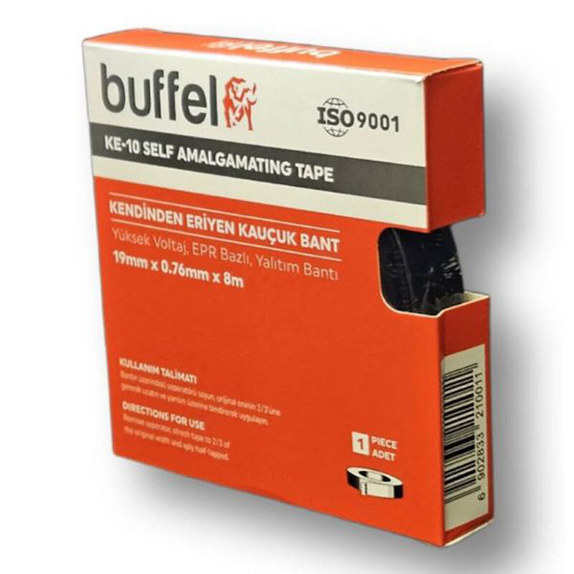 Buffel 0.76x50x8 Ke10 Eriyen Bant 50 mm x 8 Mt. - Kauçuk Bant - Su Geçirmez Bant