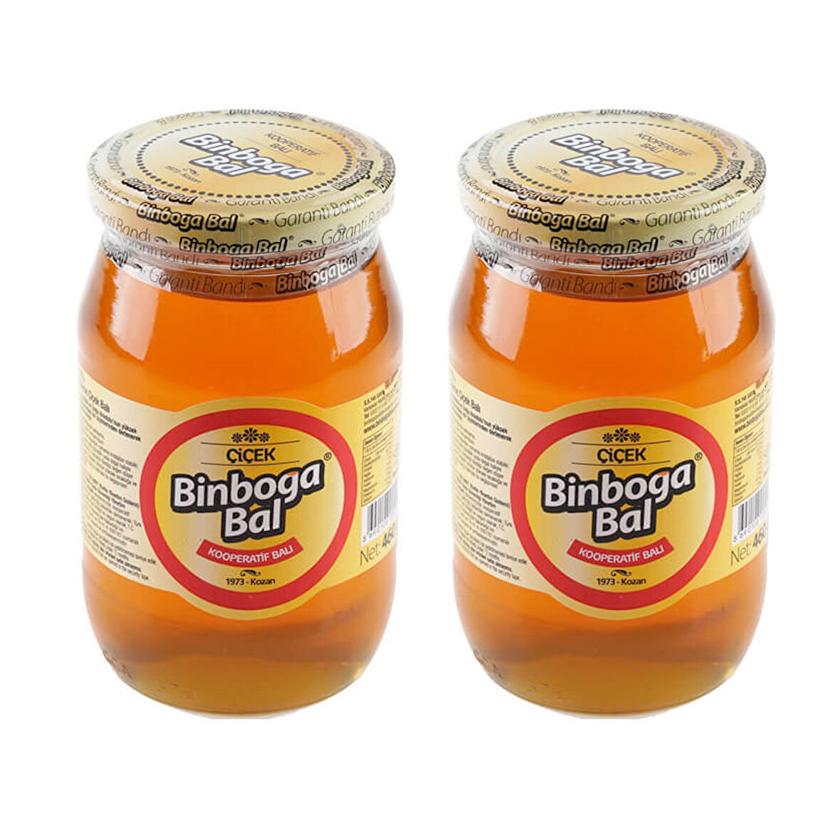 Binboğa Çiçek Balı 460 gr Cam x 2 Adet