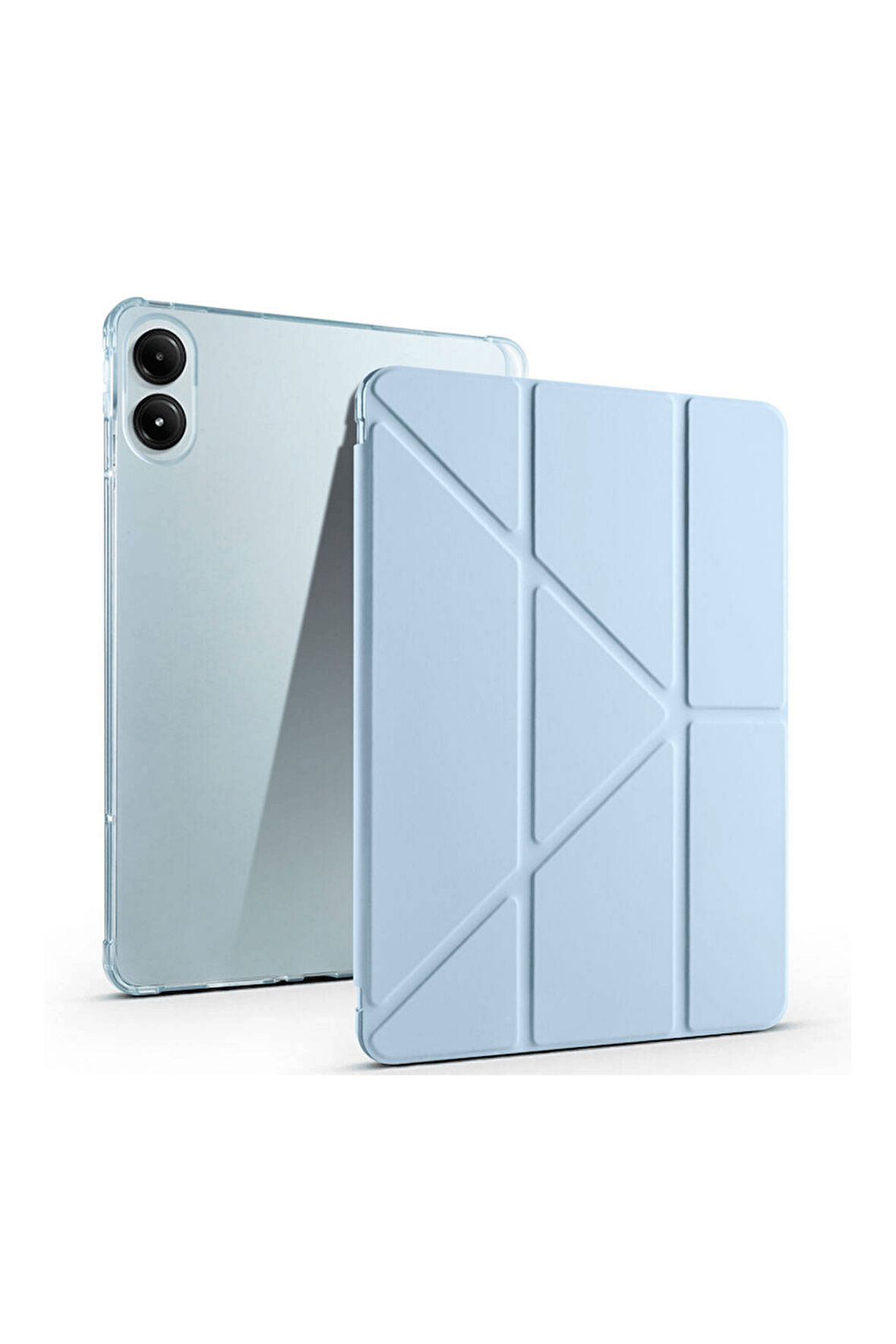 Redmi Pad Pro 12.1 Xiaomi Uyumlu Tablet Kılıf Kalem Bölmeli Uyku Modlu Standlı Trifolding Kılıf