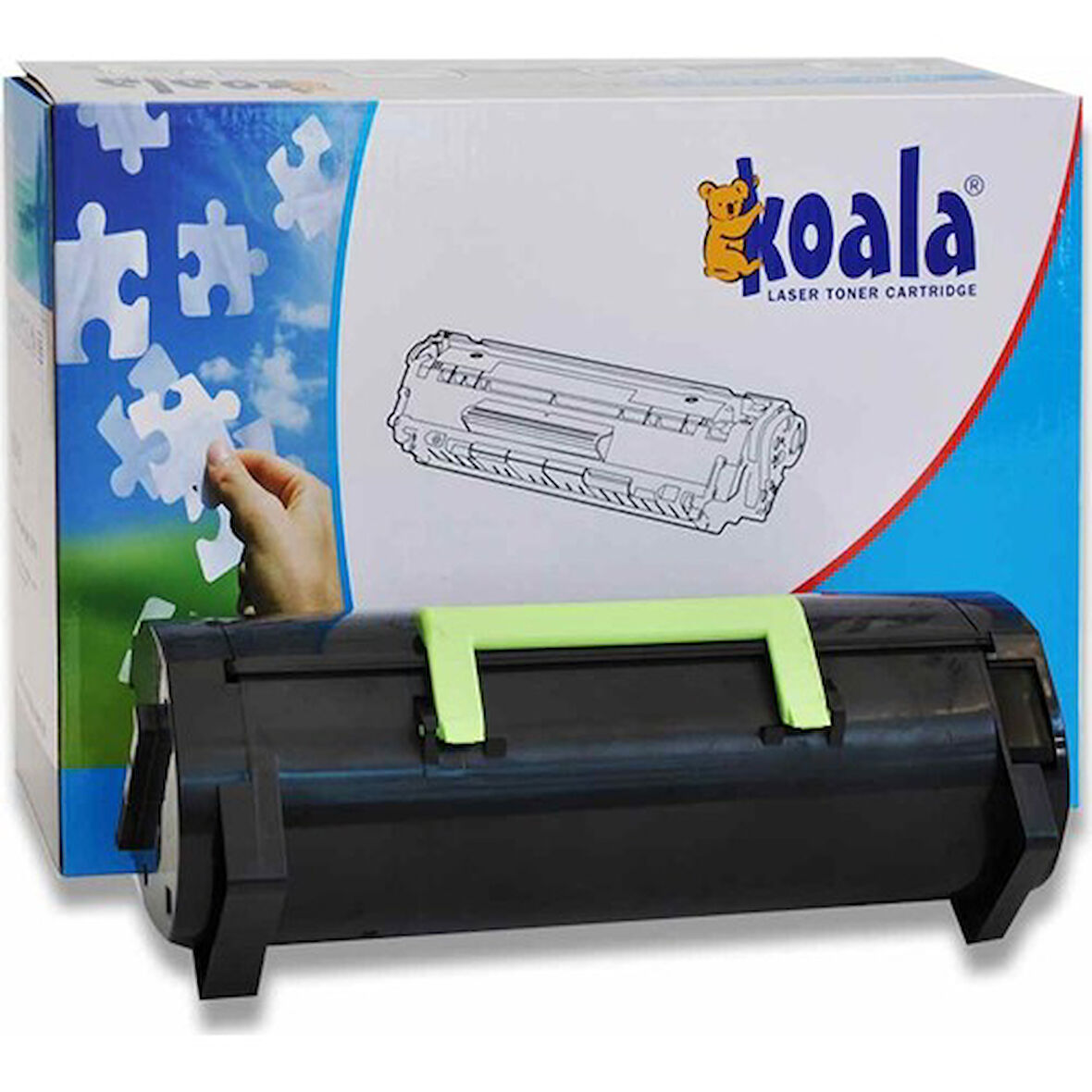 Koala Lexmark MS310/312/410/510/610 (505H) Muadil Toner 5000 Sayfa Siyah