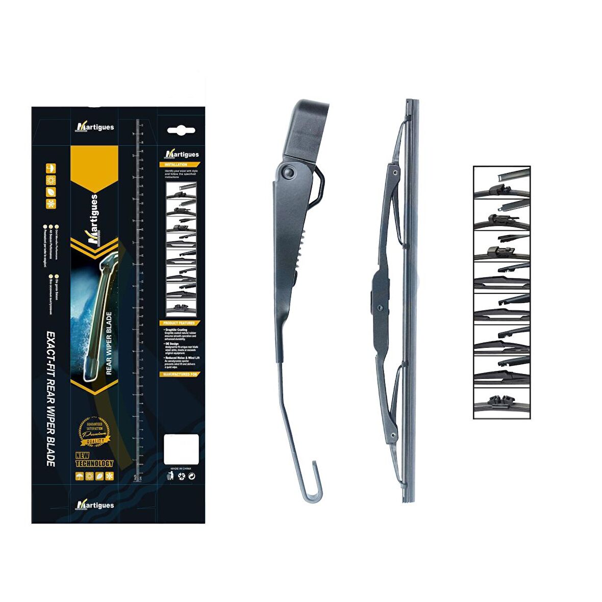 Martigues Silecek Arka Takım Crv 12 240 Mm 300 Mm