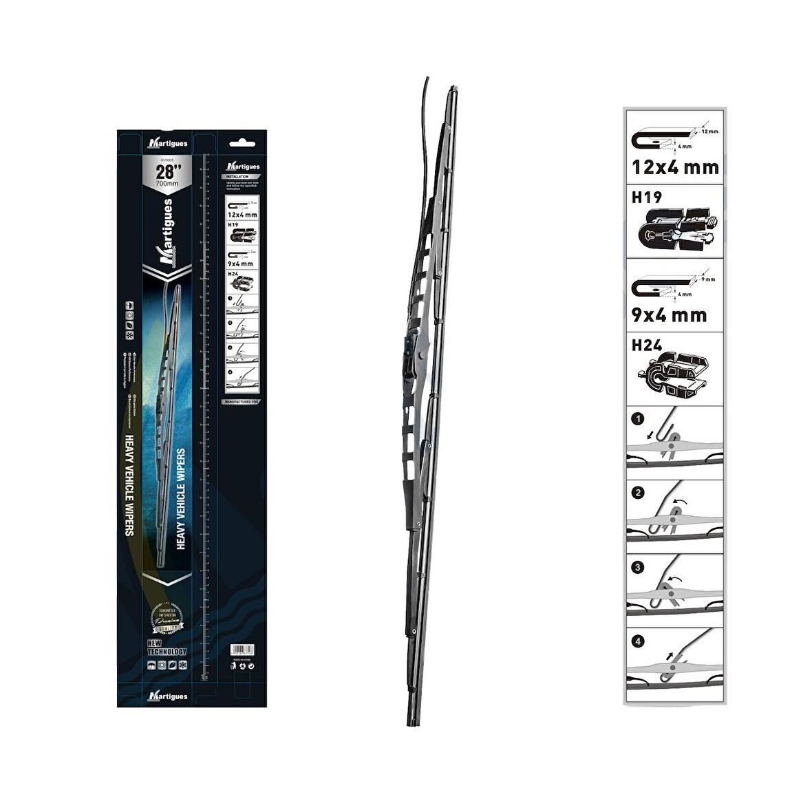 Martigues Silecek 700Mm Fıskıyelı Renault Kamyon Kerax (05 / 96 12 / 05), Premıum (01 / 97 12 / 05)