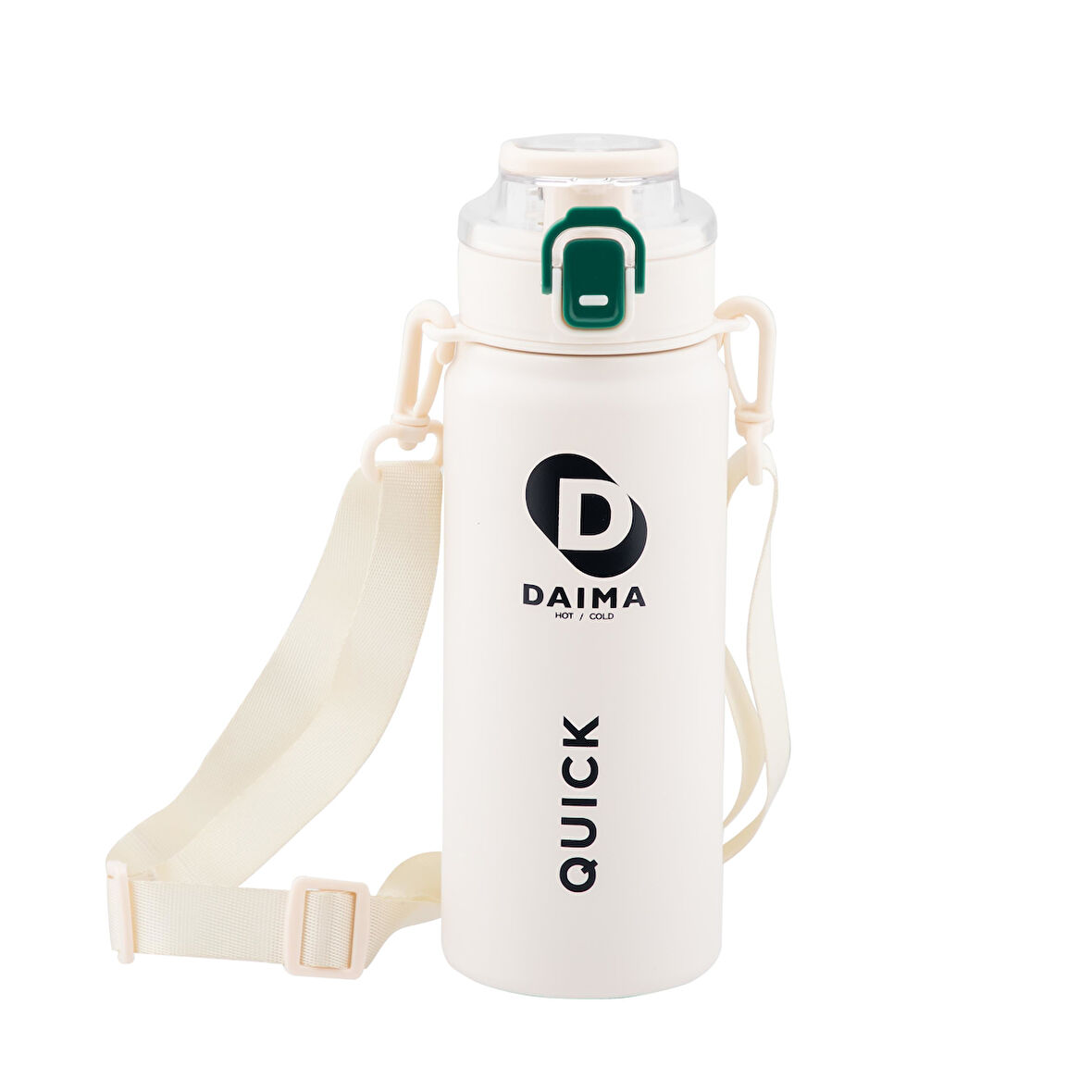 Daima Quick 650 ML 12 Saat Sıcak 24 Saat Soğuk Beyaz Termos