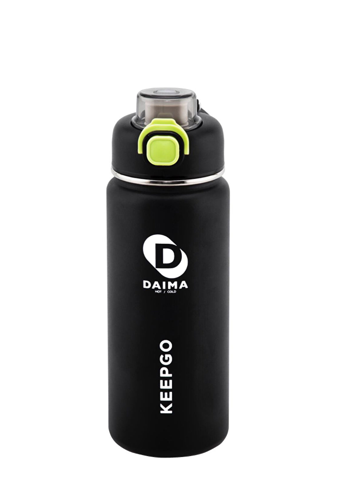Daima Keep Go 750 ML 12 Saat Sıcak 24 Saat Soğuk Çelik Siyah Termos