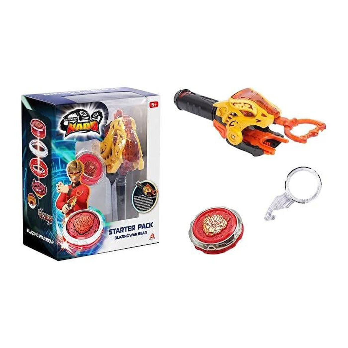 Mega Beyblade Infinity Nado Başlangıç Paketi Alevli Savaş Ayısı