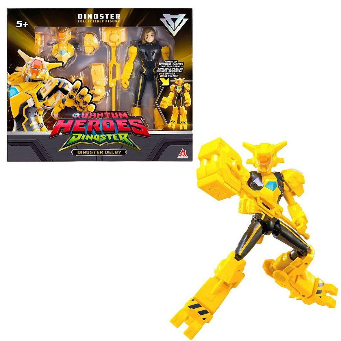 Mega Quantum Heroes Dinoster  Aksiyon Figür Delby